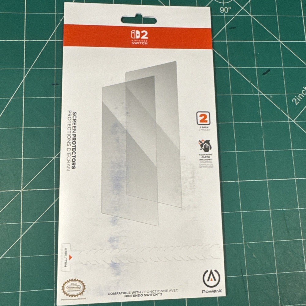 PowerA Screen Protector for Nintendo Switch 2 Pack Of Two New‎ Unopened